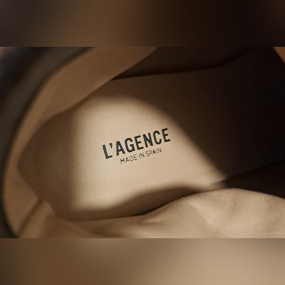 L’agence Aimee Brown Snake Skin Boho Indie Kitten Boot Heel Shoe SZ 8 - Picture 7 of 8